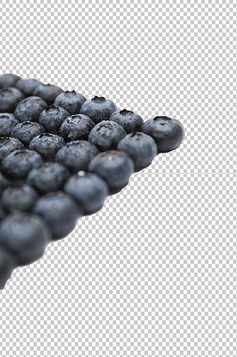 创意排列蓝莓水果食品物品PNG摄影图片