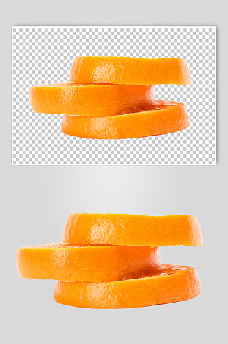 橙子切片堆叠水果食品物品PNG摄影图片