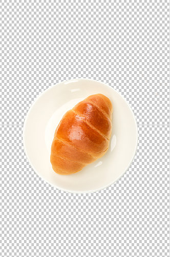 牛角包烘焙面包食品物品PNG摄影图片