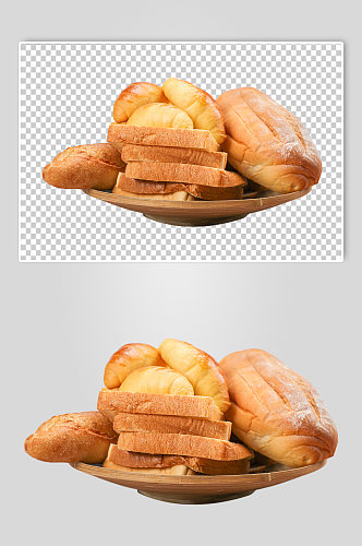 吐司法式早餐面包食品物品PNG摄影图片