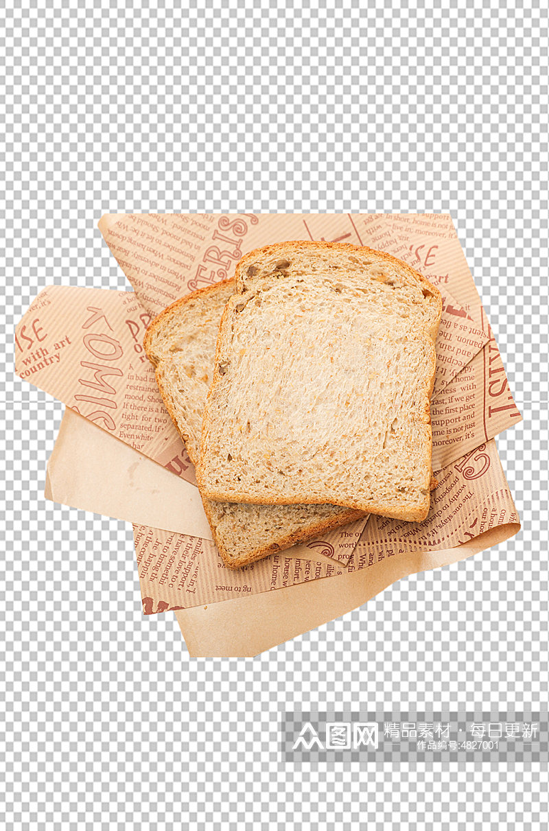 切片吐司面包食品物品PNG摄影图片素材
