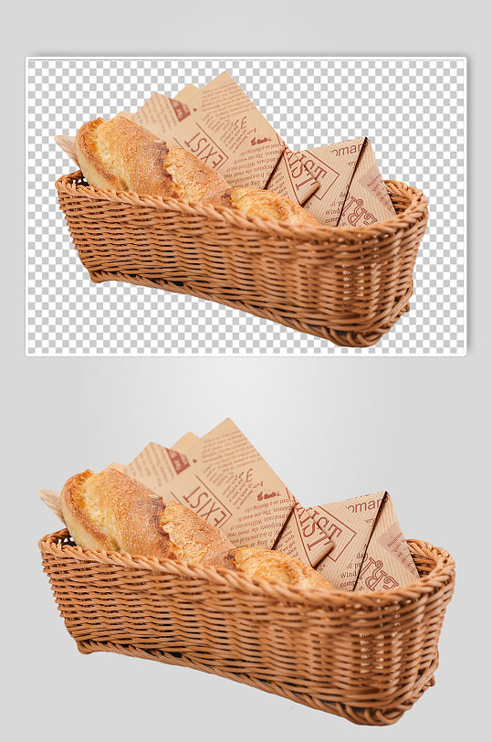 法棍面包烘焙食品物品PNG摄影图片