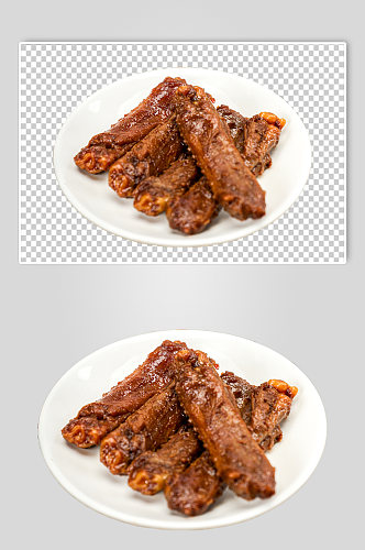 鸭翅香辣卤味食品物品PNG摄影图片