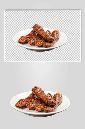 鸭翅美食鸭货卤味食品物品PNG摄影图片