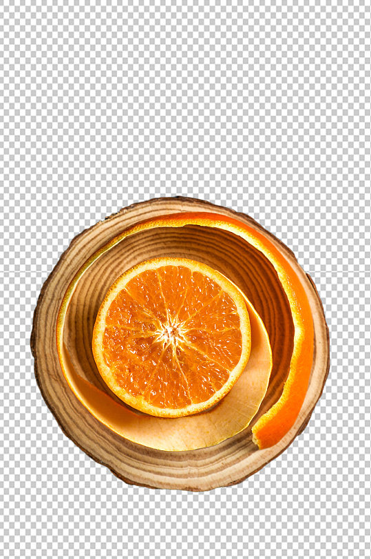木桩橙子水果食品物品PNG摄影图片