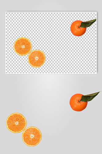 切面橙子水果食品物品PNG摄影图片