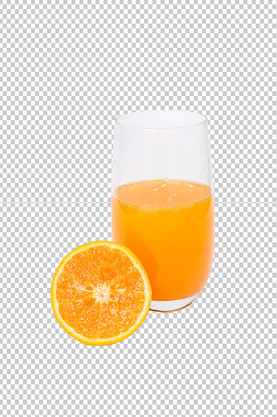橙汁橙子果汁水果食品物品PNG摄影图片