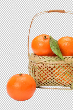 果篮橙子水果食品物品PNG摄影图片