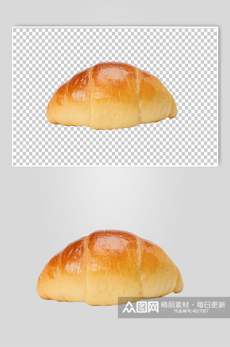 牛角包面包烘焙食品物品PNG摄影图片素材