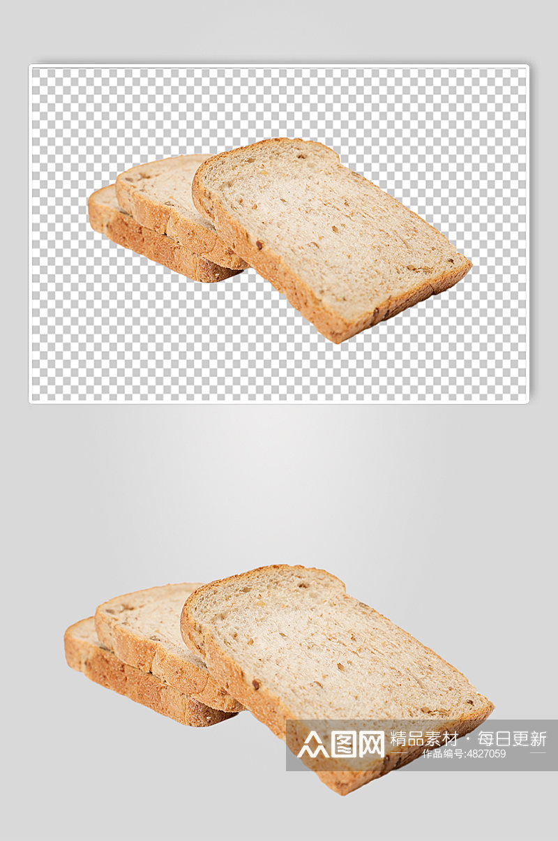切片吐司面包烘焙食品物品PNG摄影图片素材