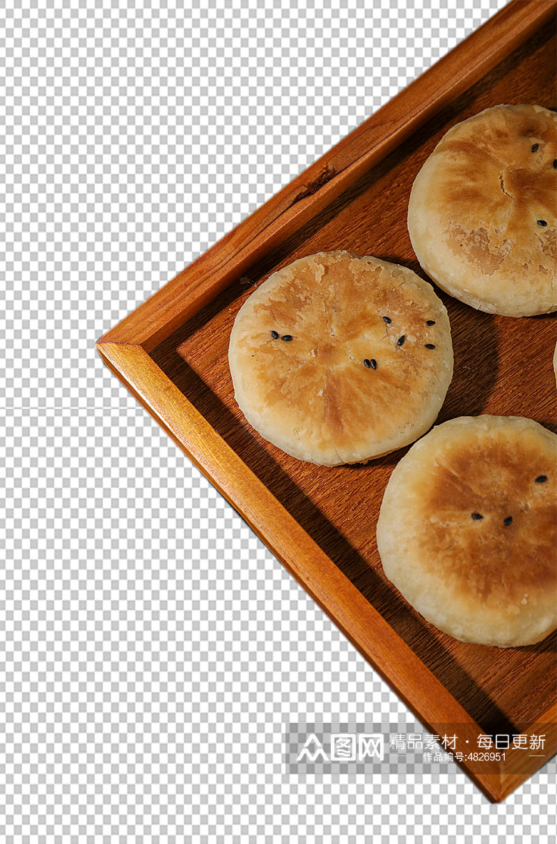 豆沙饼美食食品物品PNG摄影图片素材