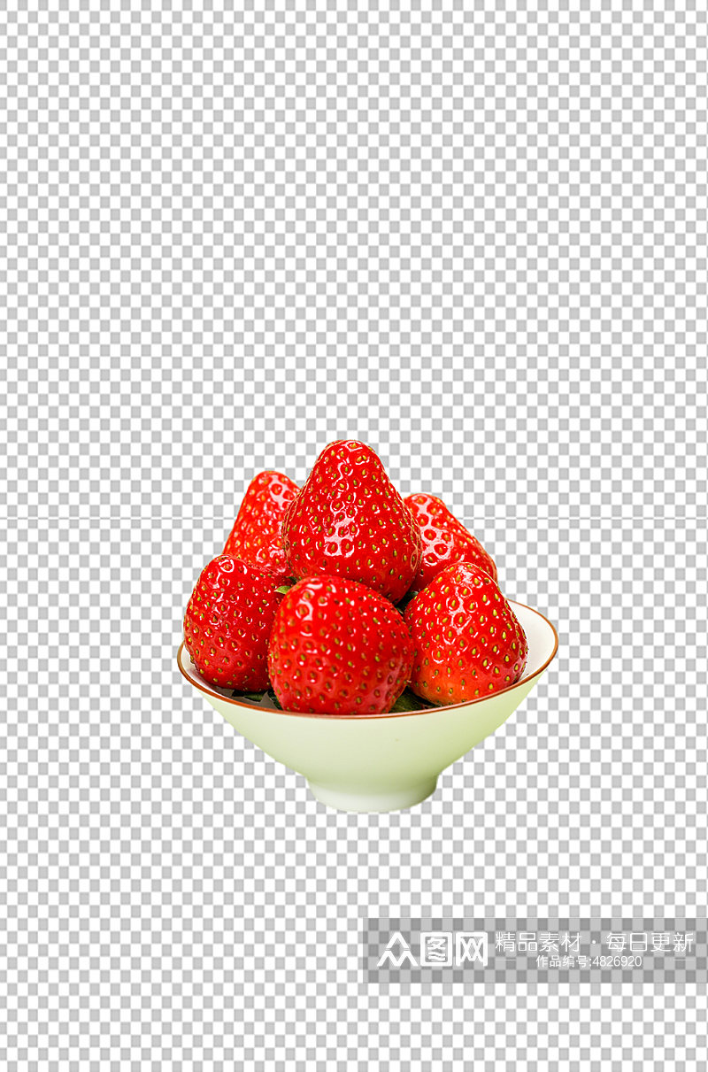 水果沙拉草莓水果食品物品PNG摄影图片素材