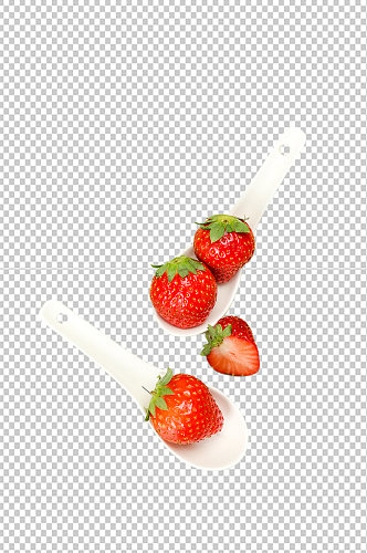 清新草莓水果物品PNG摄影图片