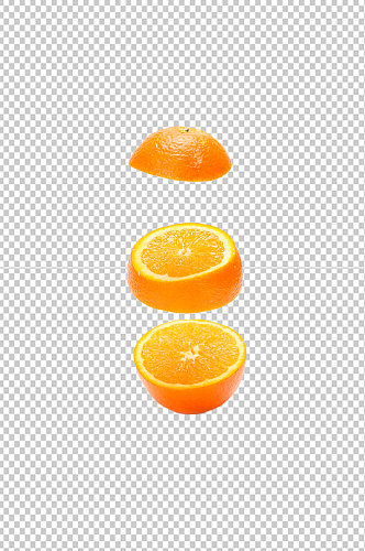 橙汁果汁橙子切面水果物品PNG摄影图片