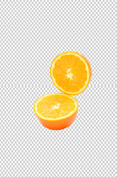 果篮橙子切面水果物品PNG摄影图片