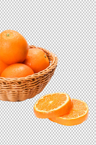 果篮橙子水果物品PNG摄影图片