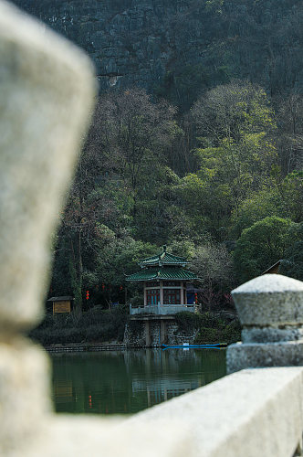 户外湖景唯美风景摄影图片