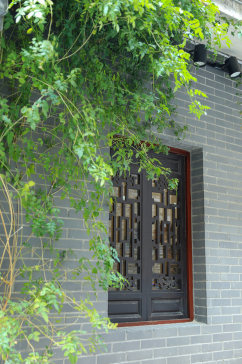 中式古镇建筑民宿外景元素摄影图片