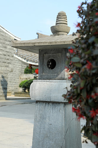 中式古镇建筑外景元素风光摄影图片