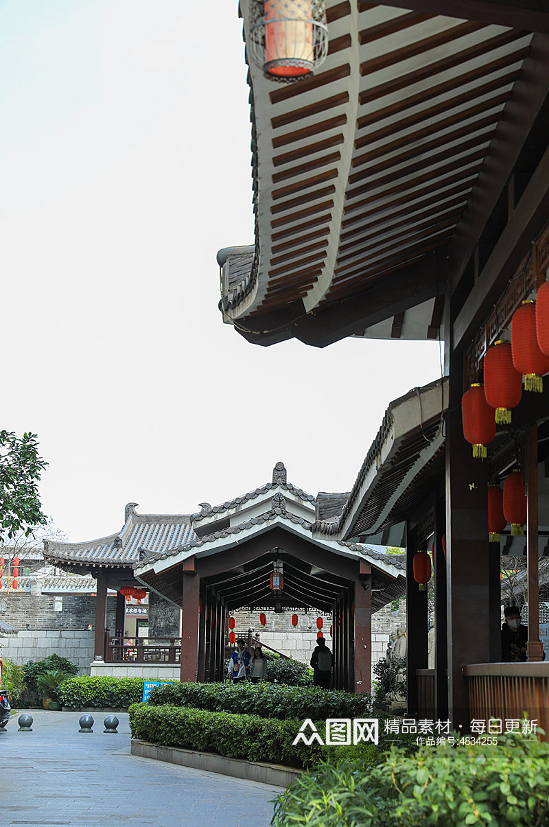 中式古镇建筑元素摄影图片素材