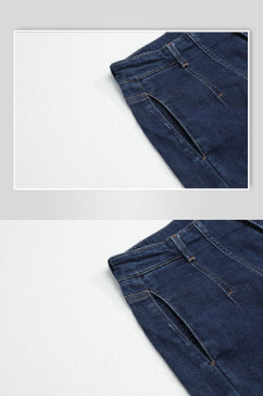 深蓝色牛仔裤春装服装摄影图片