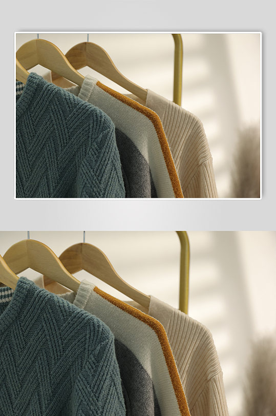 绿色毛衣春装服装摄影图片