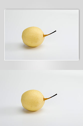一个新鲜梨子水果食物物品摄影图片