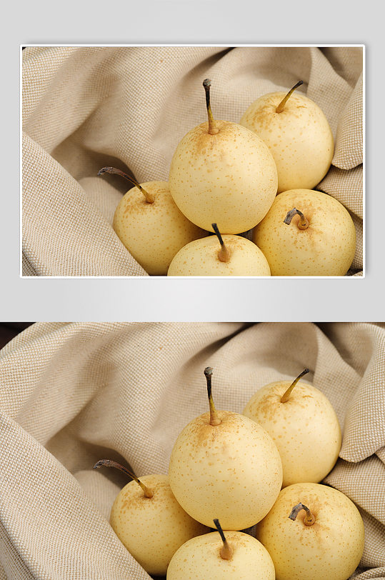 新鲜梨子水果食物物品摄影图片