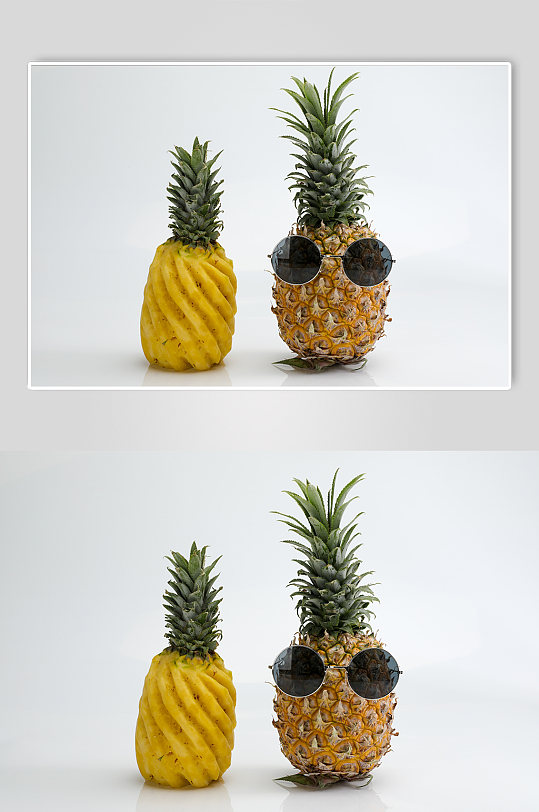 创意菠萝新鲜菠萝水果食物物品摄影图片
