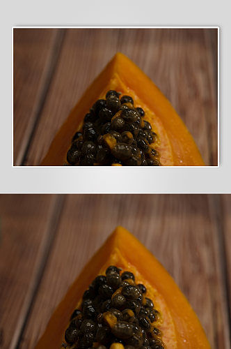 切块木瓜水果食物物品摄影图片