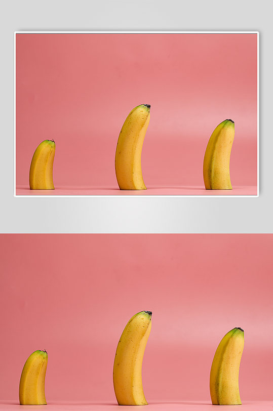 新鲜香蕉排列水果食物物品摄影图片