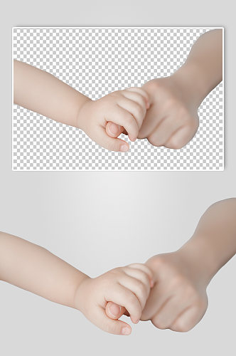 可爱幼儿婴儿手部脚部PNG免抠摄影图