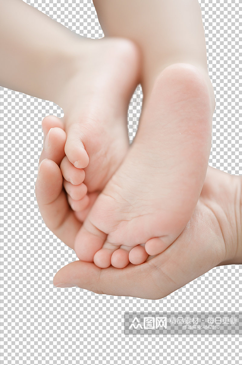 可爱幼儿婴儿手部脚部PNG免抠摄影图素材