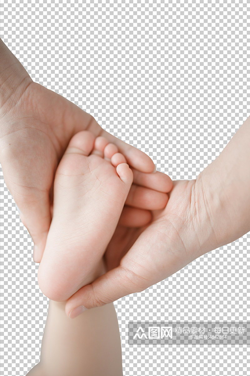 可爱幼儿婴儿手部脚部PNG免抠摄影图素材