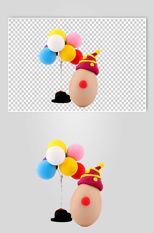 创意愚人节鸡蛋小丑愚人节PNG免抠摄影图