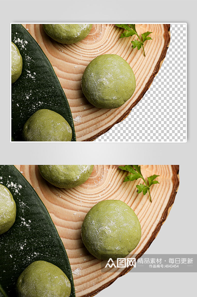 清明节青团PNG免抠摄影图素材