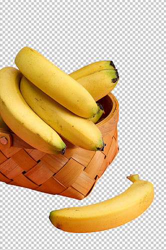 新鲜剥皮香蕉PNG免抠摄影图