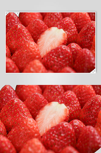 草莓果盘水果食物PNG免抠摄影图