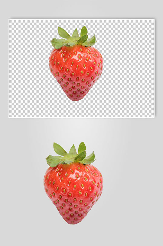 新鲜红色草莓水果png免抠摄影图