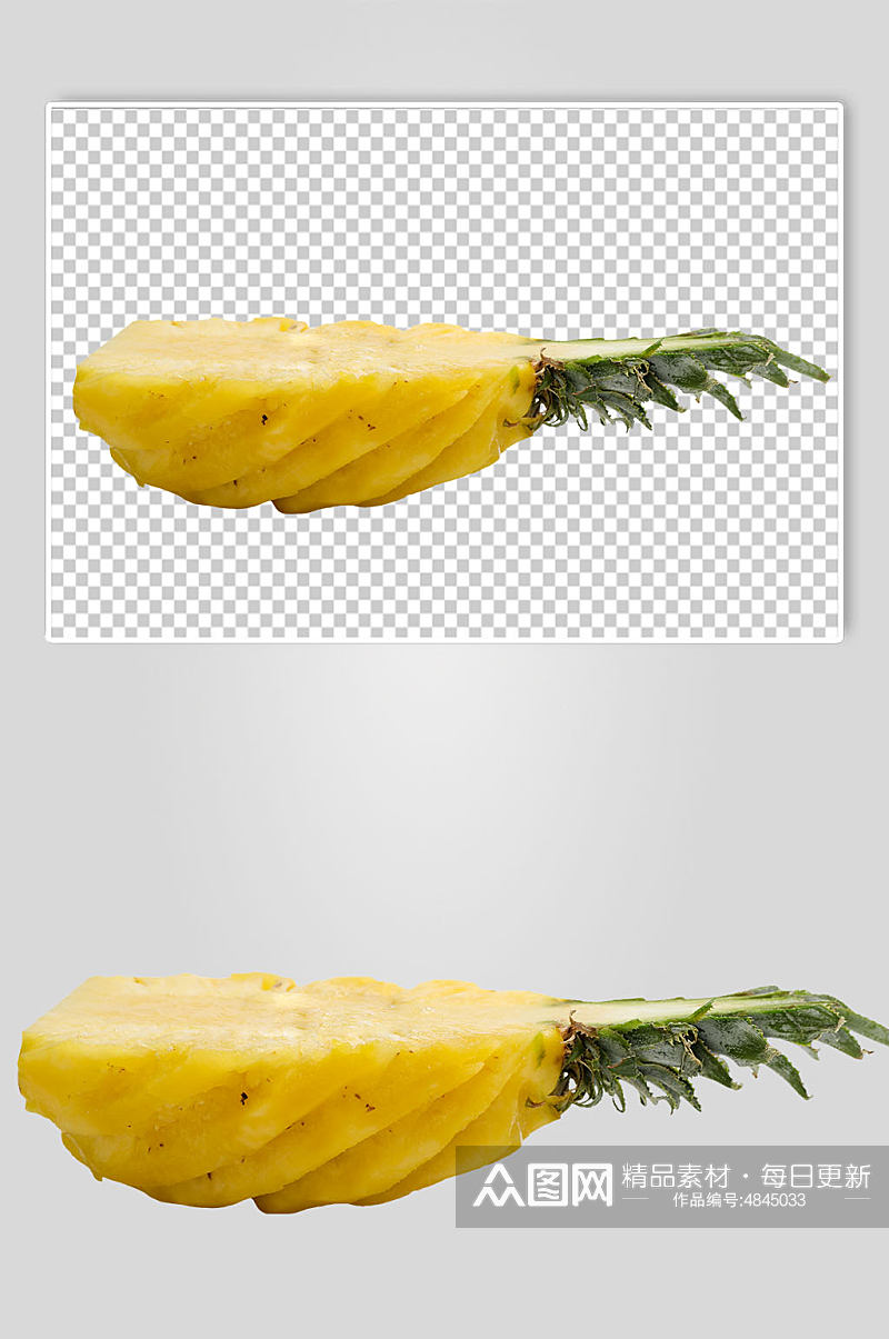 切面菠萝新鲜菠萝水果PNG免抠摄影图素材