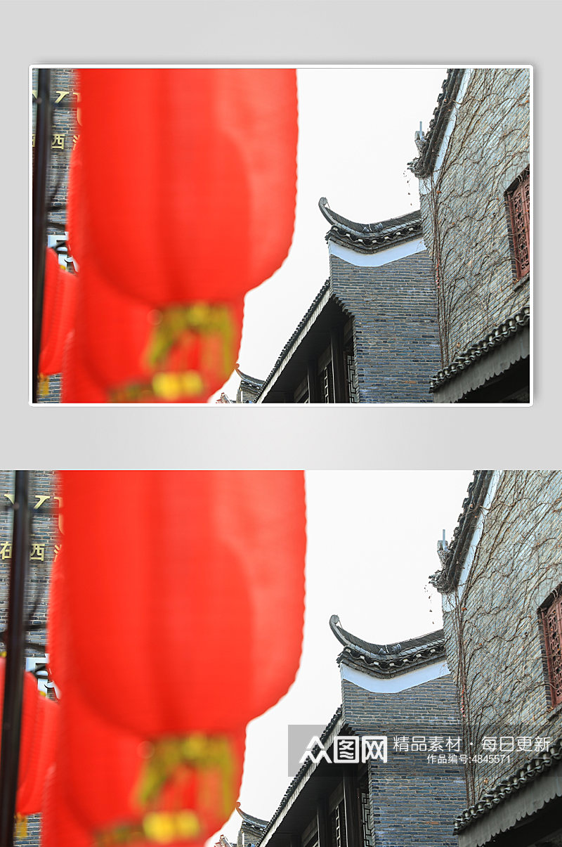 中式古风建筑古风屋檐摄影图片素材