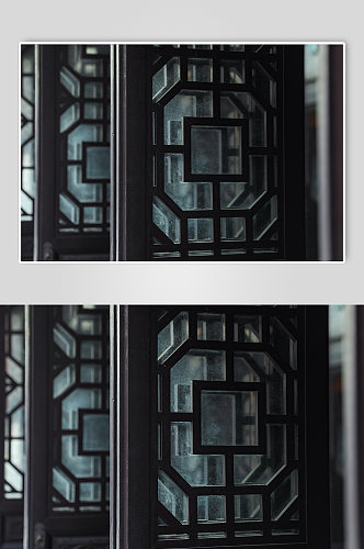 中式古风建筑古风窗户摄影图片