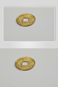 一枚铜钱货币金融贸易摄影图片