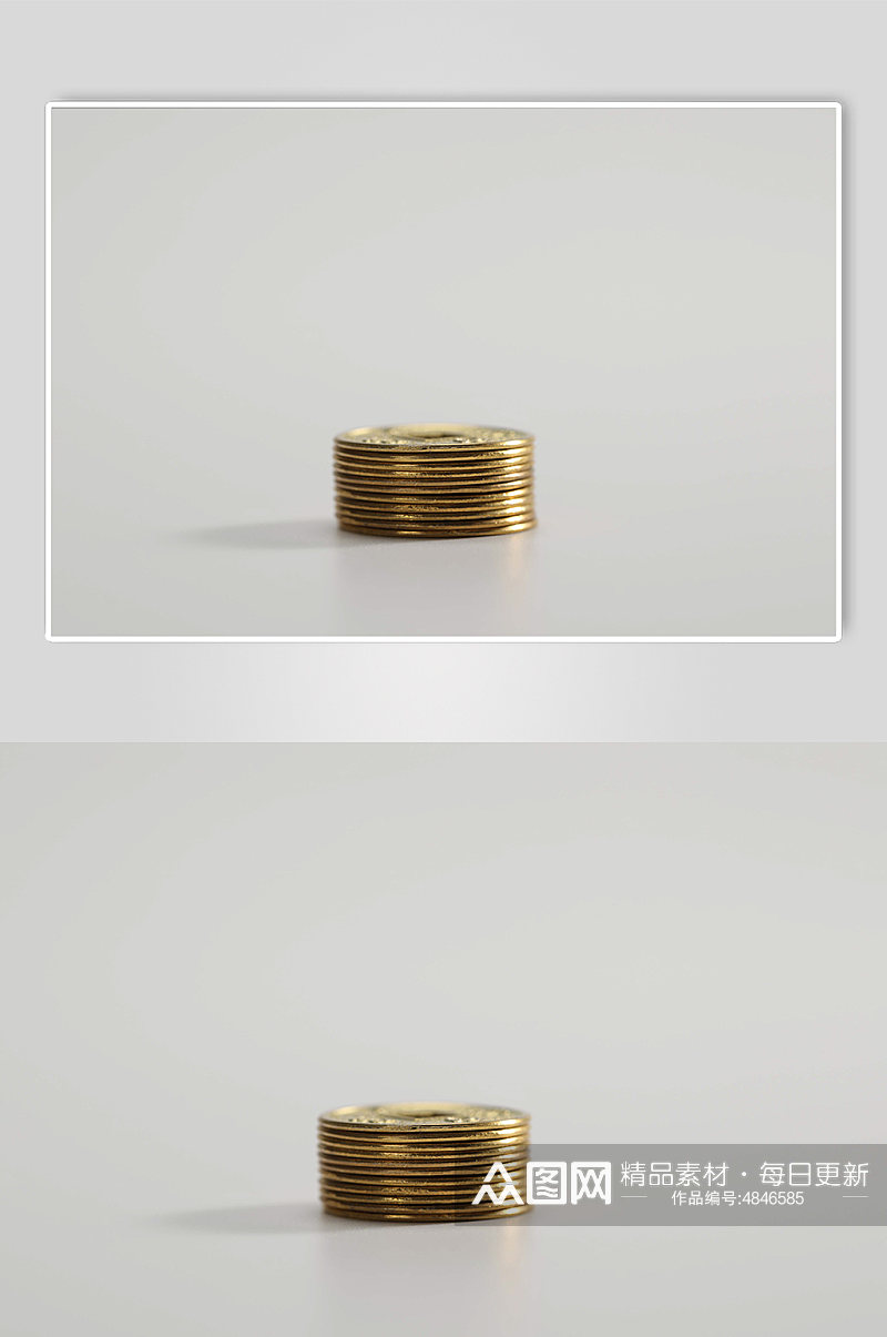 小堆铜币货币金融贸易摄影图片素材