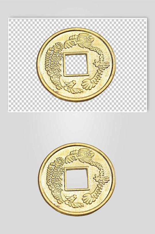 一枚铜币古币货币金融贸易PNG免抠摄影图