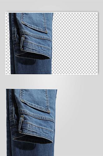 蓝色长款牛仔裤男装PNG免抠摄影图