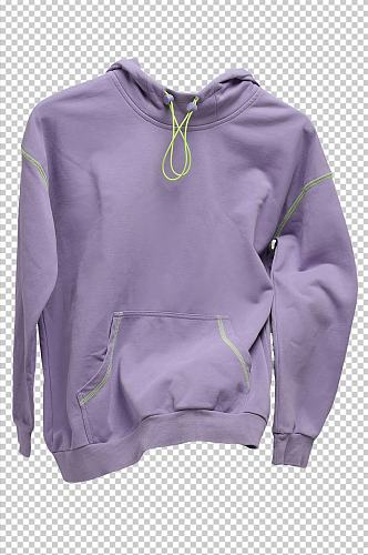 紫色运动服卫衣女装PNG免抠摄影图
