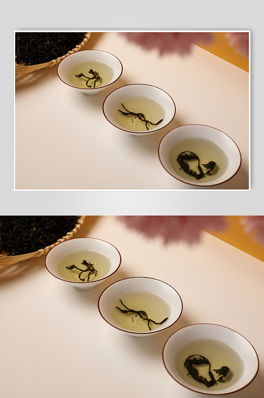茶叶茶饮铁观音乌龙茶茶文化花茶摄影图片
