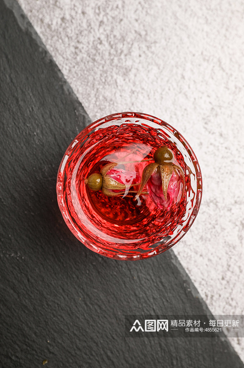 茶道茶文化玫瑰花花茶茶叶摄影图片素材