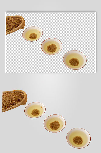 茶具大麦茶苦茶茶文化花茶PNG免抠摄影图